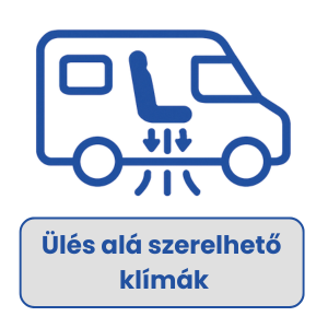 ülés alá szerelhető autóklíma